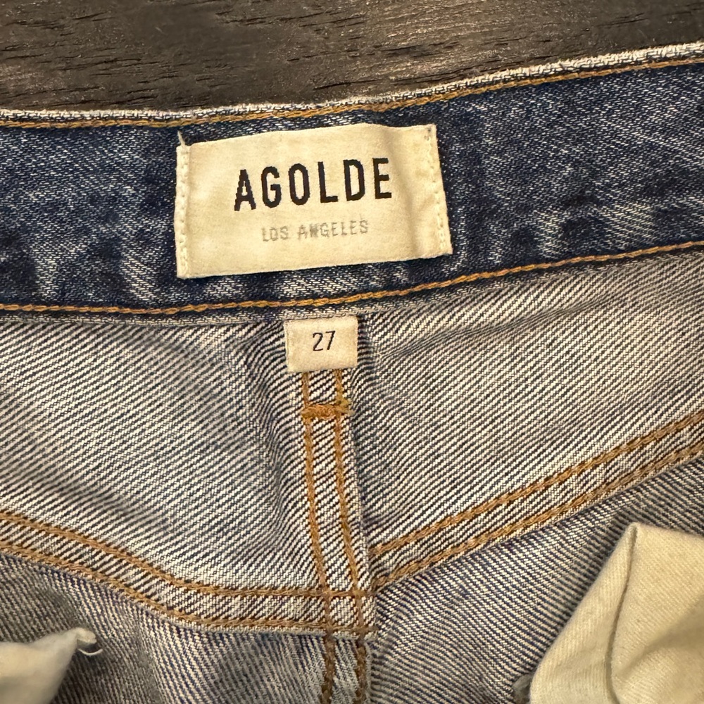 AGoldE 90s High Rise Straight Leg Distressed - Picture 6 of 7